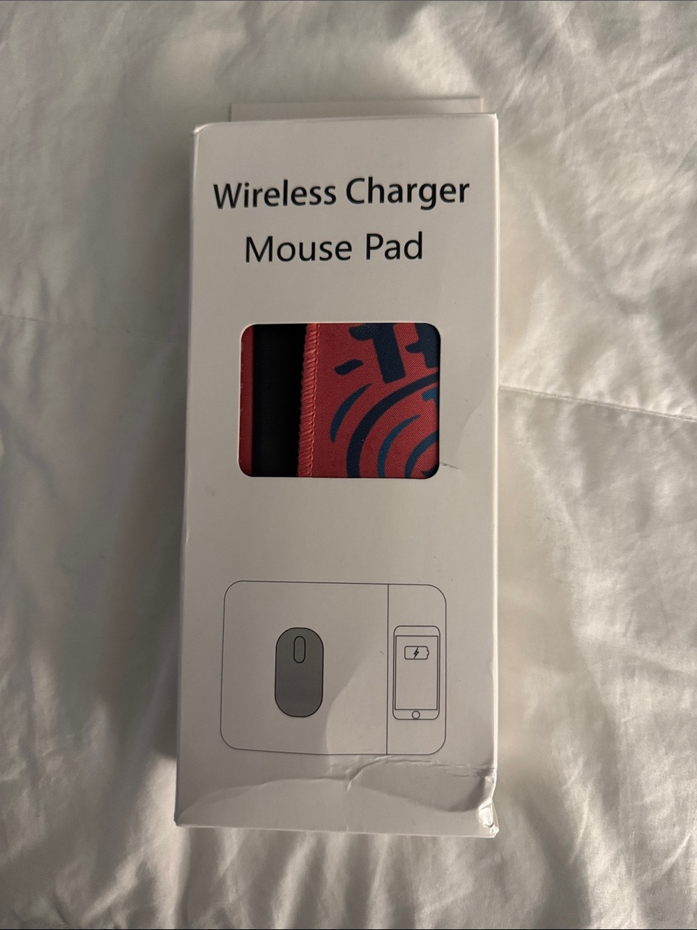 Wireless Charger Mouse Pad - Red
